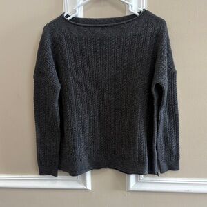 Vince Charcoal Women's Crew Neck Sweater
